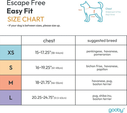 Escape Free Easy Fit Dog Harness, Step-in, Hot Pink, X-Small