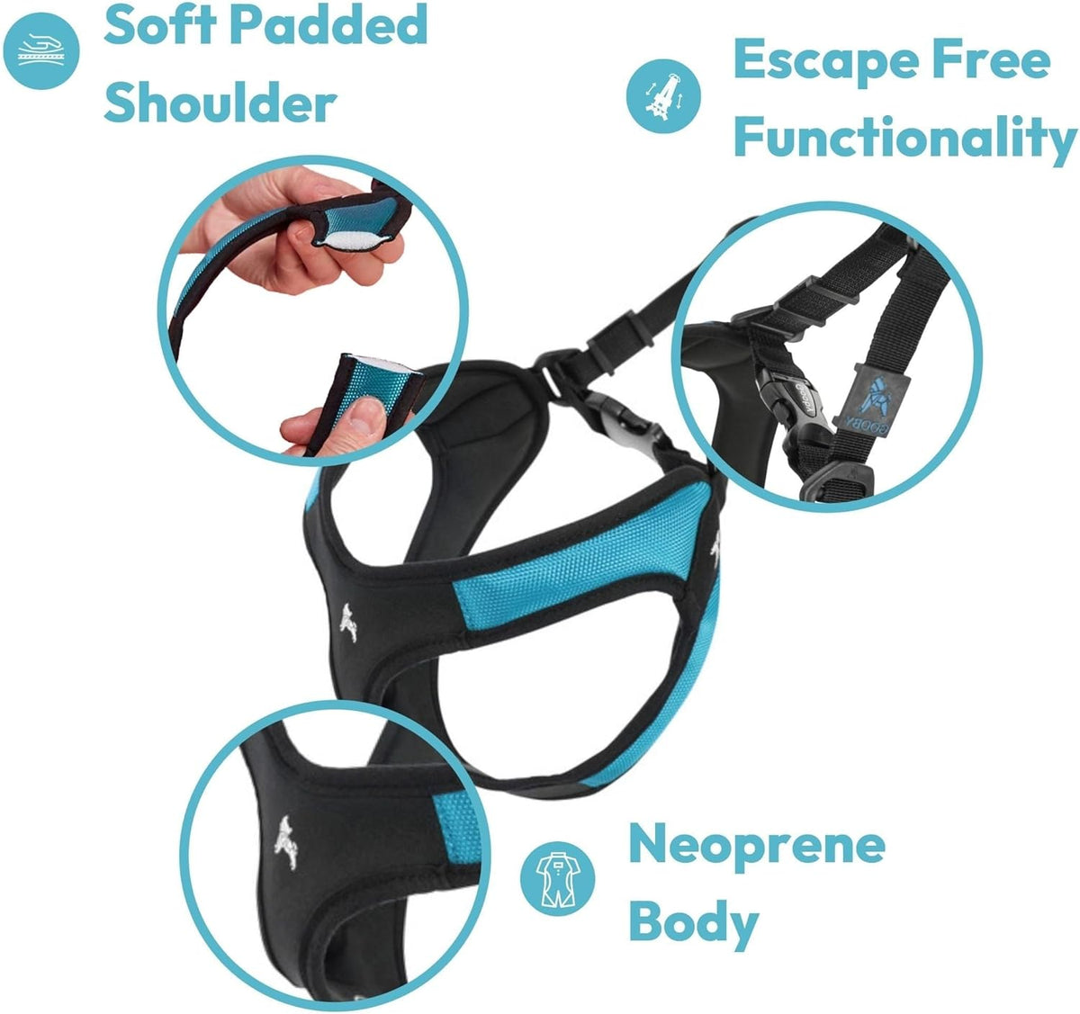 Escape Free Easy Fit Dog Harness, Step-in, Hot Pink, X-Small