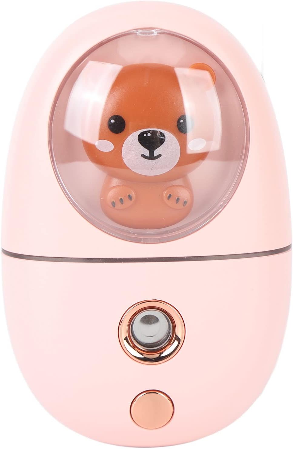 Face, USB Rechargeable Cute Animal Facial Mist Sprayer with 35ml Water for Travel and Home Use (Pink)