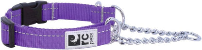 RC Pet Products Primary Collection Training Martingale Dog Clip Collar, X-Small, Purple