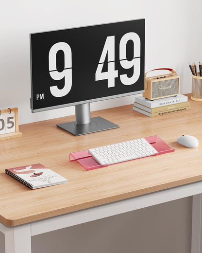 Acrylic Computer Keyboard Wrist Rest Stand for Desktop, Keyboard Riser