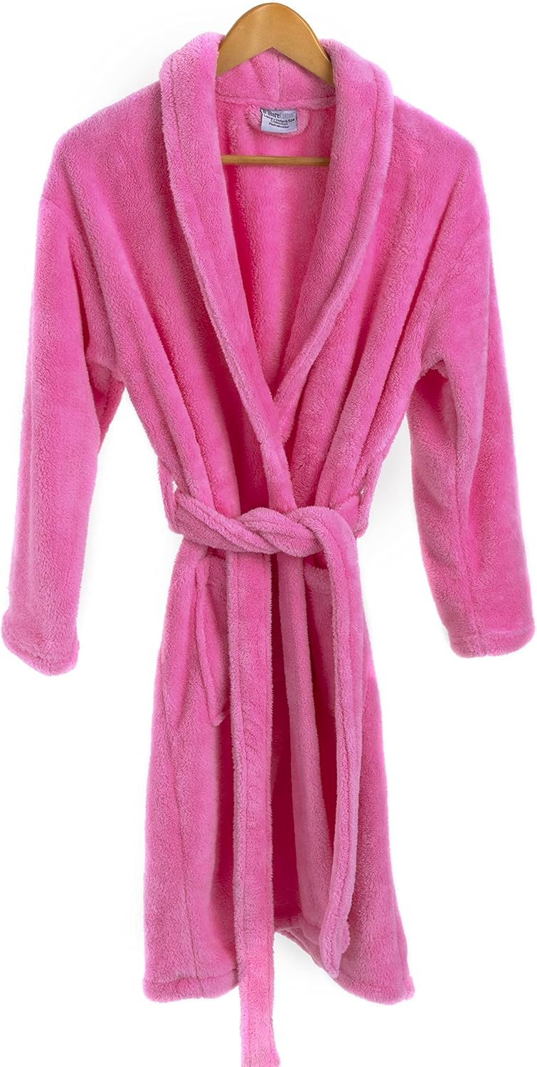 BC Girls Kids Microfiber Fleece Shawl Robe