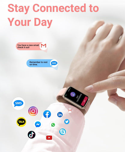 Amzhero Health Fitness Tracker with 24/7 Heart Rate, Blood Oxygen, Blood Pressure, Sleep Tracker, 5ATM Waterproof Activity Trackers with Step Tracker, Pedometer (S & L Bands Included)
