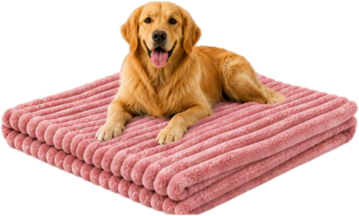 Calming Dog Blanket, Yellow Dog Blanket, Rabbit Hair Plush, Soft and Comfortable for Indoors Sofa, Kennel Couch, Bed, Car Seat (Pink,120x200cm)