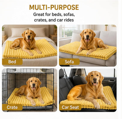 Calming Dog Blanket, Yellow Dog Blanket, Rabbit Hair Plush, Soft and Comfortable for Indoors Sofa, Kennel Couch, Bed, Car Seat (Pink,120x200cm)