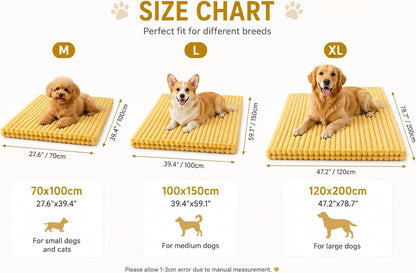 Calming Dog Blanket, Yellow Dog Blanket, Rabbit Hair Plush, Soft and Comfortable for Indoors Sofa, Kennel Couch, Bed, Car Seat (Pink,120x200cm)