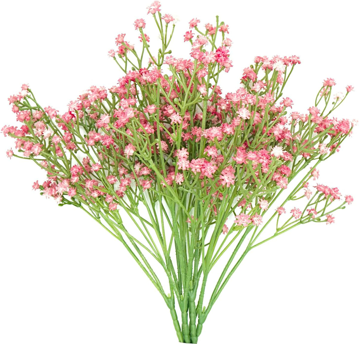 Pink Babys Breath Artificial Flowers, 6 Bunches UV Resistant Fake Flowers for Vase, 20.5 Inch Real Touch Gypsophila Bouquet Faux Babys Breath for Home Party, Table Centerpieces, Floral Arrangements