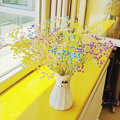 Pink Babys Breath Artificial Flowers, 6 Bunches UV Resistant Fake Flowers for Vase, 20.5 Inch Real Touch Gypsophila Bouquet Faux Babys Breath for Home Party, Table Centerpieces, Floral Arrangements