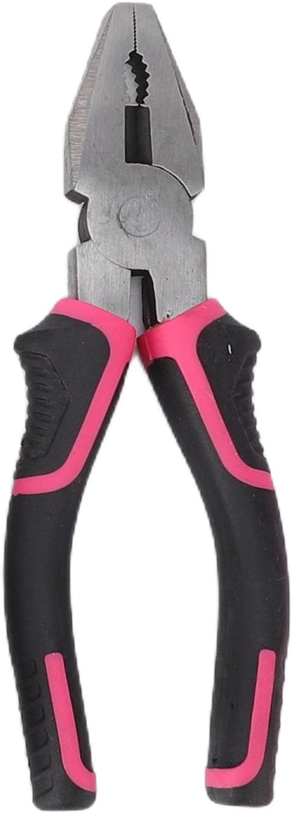 18 Piece Pink Home Repair Tool Kit, Ergonomic NonSlip Handles, Carbon Steel Heads, Essential Tools for Women DIY Household Projects (18Pcs)