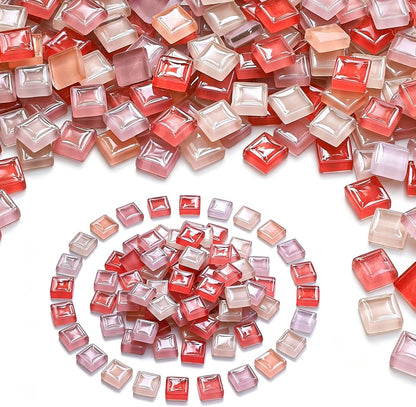 1100pcs Mixed Glass Mosaic Tiles, DIY Mosaic Tiles for Crafts