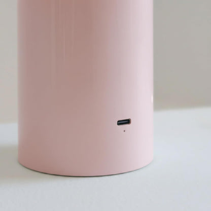 Celia Table Lamp – 10" Touch-Controlled Mushroom Accent Lamp, Cordless & Dimmable LED, Portable & Rechargeable Bedside Night Light, Sustainable Recycled Modern Patio Lamp, Home Décor – Pink