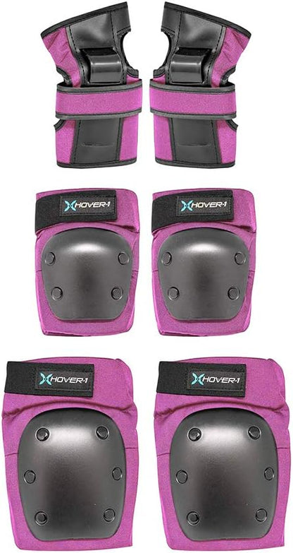 Protective Elbow Pads, Knee Pads, Wrist Guards, Padded Shorts, Tank Top, T-Shirt - Hard PP Shells for Impact Resistance & EVA Foam Protective Padding for Skating, Hoverboards, E-Scooters