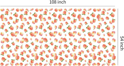 Peach Decorations Supplies Party Tablecloth, 4 Pcs, 54in x 108in