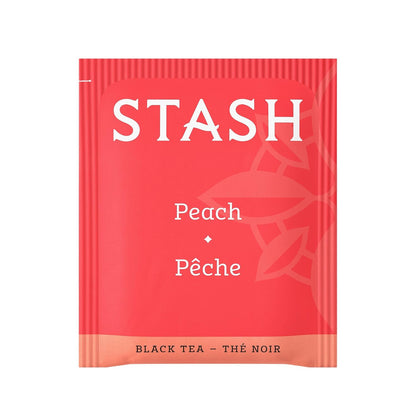 Peach Black Tea, Box of 100 Tea Bags (Packaging May Vary)