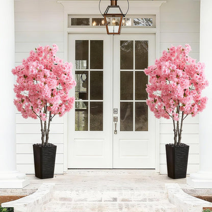 Artificial Cherry Blossom Tree 5FT, Pink Large Fake Plants Indoor