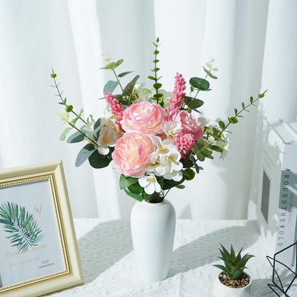 Artificial Peony Bouquet DIY Set 16 Stems Wedding Decor