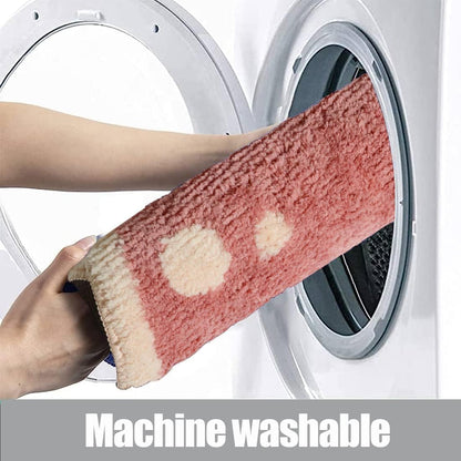 Peach Shage Bathroom Rug Mat Non-Slip Microfiber Shower Bath Rug Absorbent Bath Mat for Bathroom Machine Washable