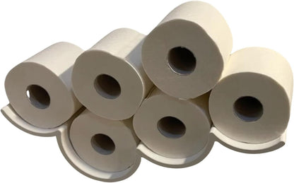 Toilet Paper Cloud Organization | Toilet Paper Shelf | Mount Bath Tissue to Wall | Toilet Paper Roll Cloud Formation | Bathroom Essentials (1 Pack (3 Rolls), Pink)