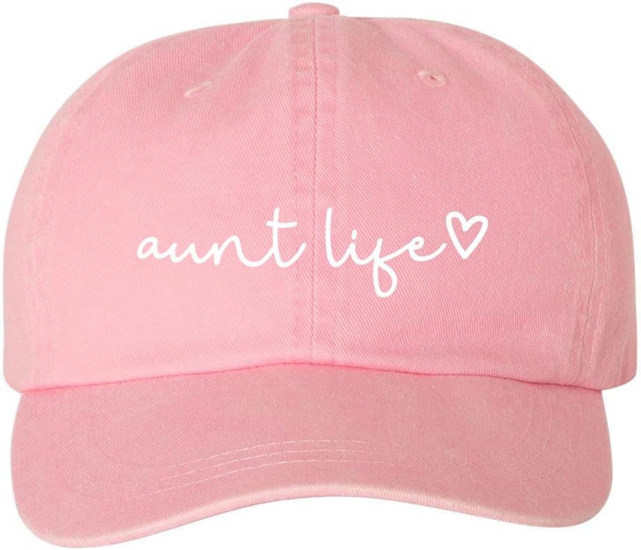 Aunt Life Script Heart Dad Hat Baseball Cap Adjustable New
