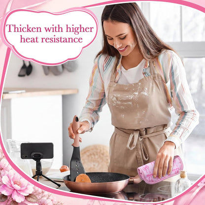 16 Pcs Pink Bow Pot Holder Cute Kitchen Decoration Accessories