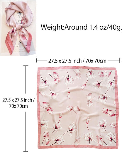 Hair Bandanas Scarf For Women Lightweight Fashion Neck Silk Satin Head Scarves For Sleeping Handbags Scarf