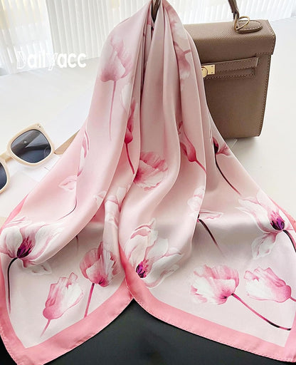 Hair Bandanas Scarf For Women Lightweight Fashion Neck Silk Satin Head Scarves For Sleeping Handbags Scarf