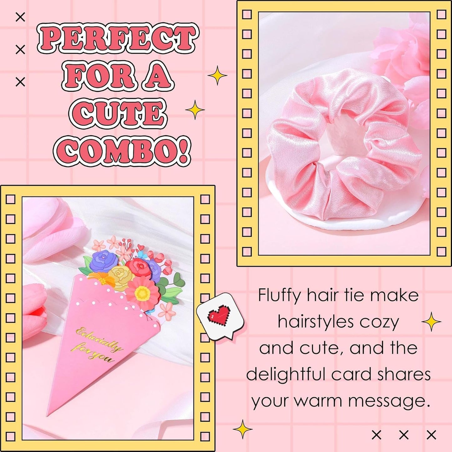 Gift Baskets for Women Unique Birthday Gifts for Women Self Care Cheer Up Gifts Set Pick Me Up Gift Box for Woman Teen Girls Best Friend Sister Ladies Friendship Her - Inspirational Pink Present