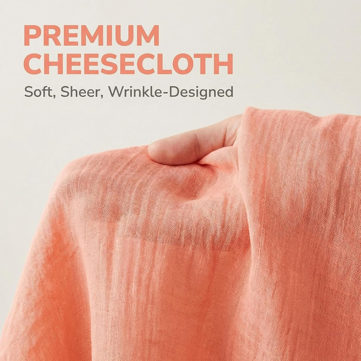 Cheesecloth Table Runner, 120 Inch, for Wedding and Boho Decor