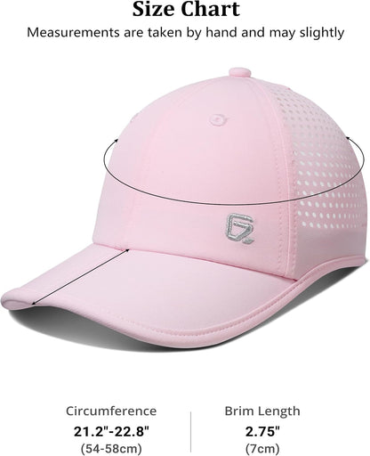 Ponytail Running Hat for Women with Large Hole – Foldable Breathable Performance Baseball Cap for Outdoor Sports