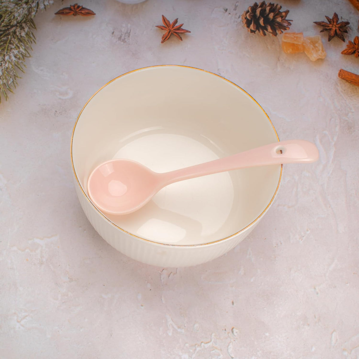 Ceramic Spoons Set of 8, Ceramic Chinese Soup Spoon, Asian Soup Spoons, Pink Japanese Spoon Large for Ramen Pho Wonton Dumpling Miso, Deep Oval Hook Design (8, Pink)