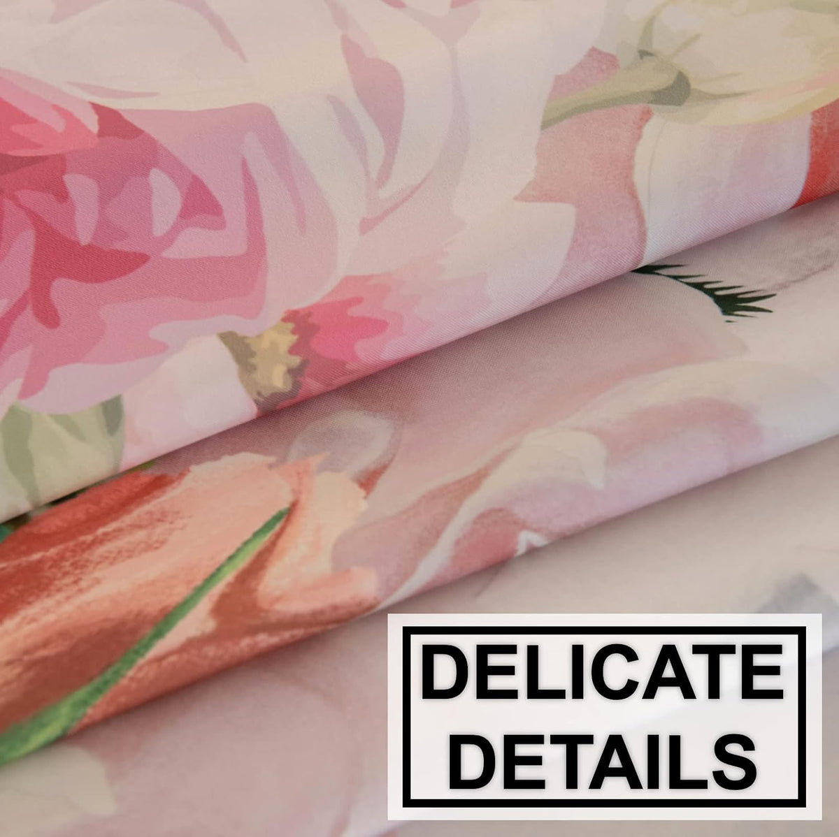 Pink Roses Rectangle Tablecloth 60x84 Inch, Waterproof Summer Floral Table Cover Rosette Table Cloth, Red Rose Rectangular Table Décor Washable Fabric for Party, Picnic, Camping, Kitchen, Dining Room