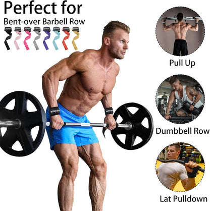 Lifting Straps Wrist Straps for Weightlifting Gym Straps Weight Lifting Deadlift Workout Women Men Dumbbell Straps for Hand RDL Strap Exercise Straps Dead Lift Cotton Neoprene Padded