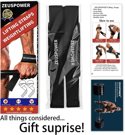 Lifting Straps Wrist Straps for Weightlifting Gym Straps Weight Lifting Deadlift Workout Women Men Dumbbell Straps for Hand RDL Strap Exercise Straps Dead Lift Cotton Neoprene Padded