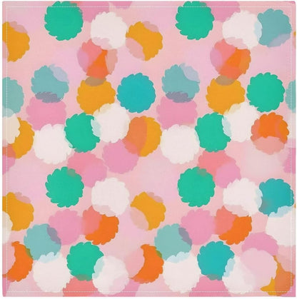 Polka Dot Pink Cloth Napkins 4pcs/Set 20 x 20 Inch Washable Polyester Dinner Napkins - Great for Weddings Parties Holiday Dinner & More