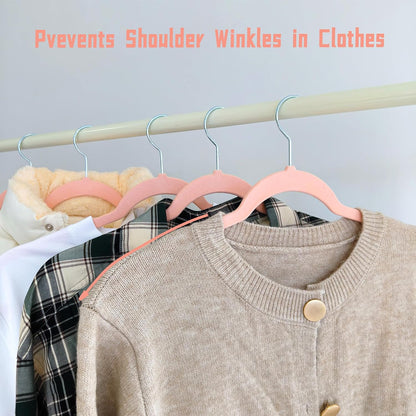 Pink Velvet Hangers 30 Pack, Adult Hangers Anti-Slip Slim Space Saving Hangers with 360° Swivel Hook, 17.5 Inch Clothes Hangers for Coats,Sweater,Jackets,Dresses, Shirts, Suits & T-Shirts