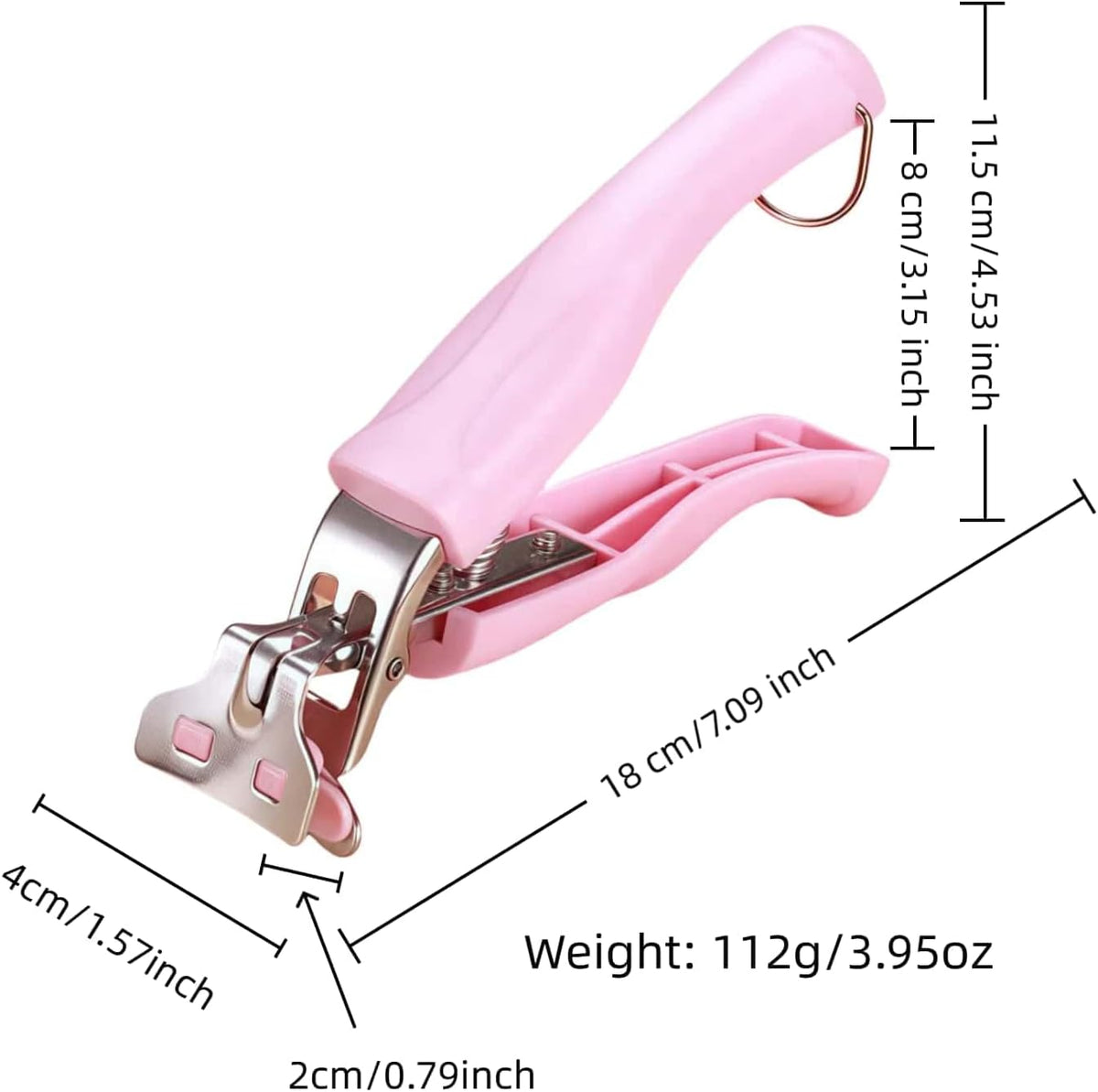 Upgraded Hot Plate Grabber with Silicone Handles Heat-Resistant Silicone Bowl Tongs for Hot Dishes - Non-Slip Stainless Steel Plate Lifter for Microwave/Oven (8-11 Inch, 8LBS) (Pink)
