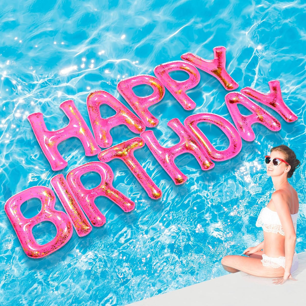 Happy Birthday Pool Floats Balloon