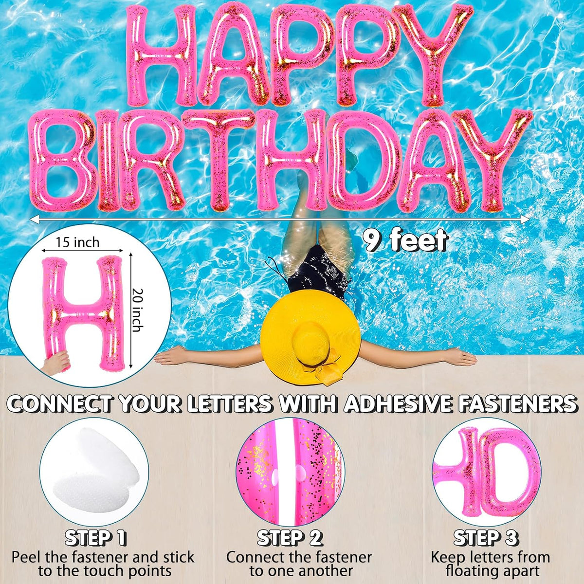Happy Birthday Pool Floats Balloon