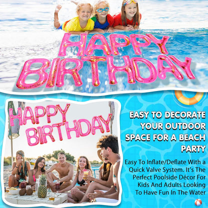 Happy Birthday Pool Floats Balloon
