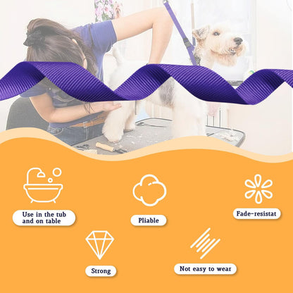 Pet Dog Grooming Loops,2 Pack Adjustable Nylon Restraint Noose Loop, Grooming Arm Accessories Fixed Dog Bathing Safety Tether Straps for Pet Grooming Table Bathtub (Style 3)