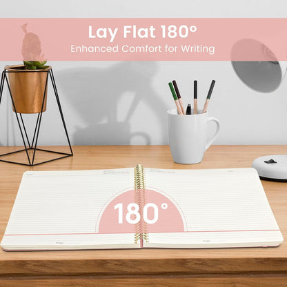 Large Spiral Lined Notebook for Work, Journal for Women & Men