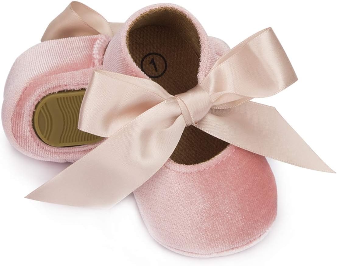 Infant Baby Girls Mary Jane Flats Princess Wedding Dress Shoes