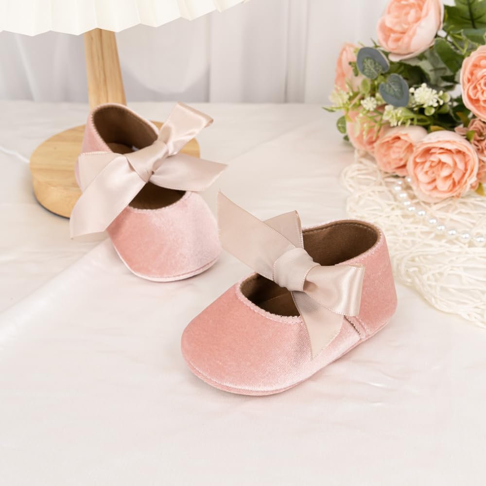 Infant Baby Girls Mary Jane Flats Princess Wedding Dress Shoes