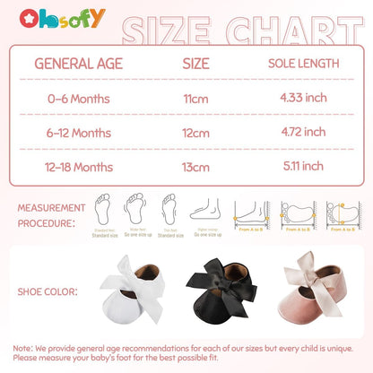 Infant Baby Girls Mary Jane Flats Princess Wedding Dress Shoes