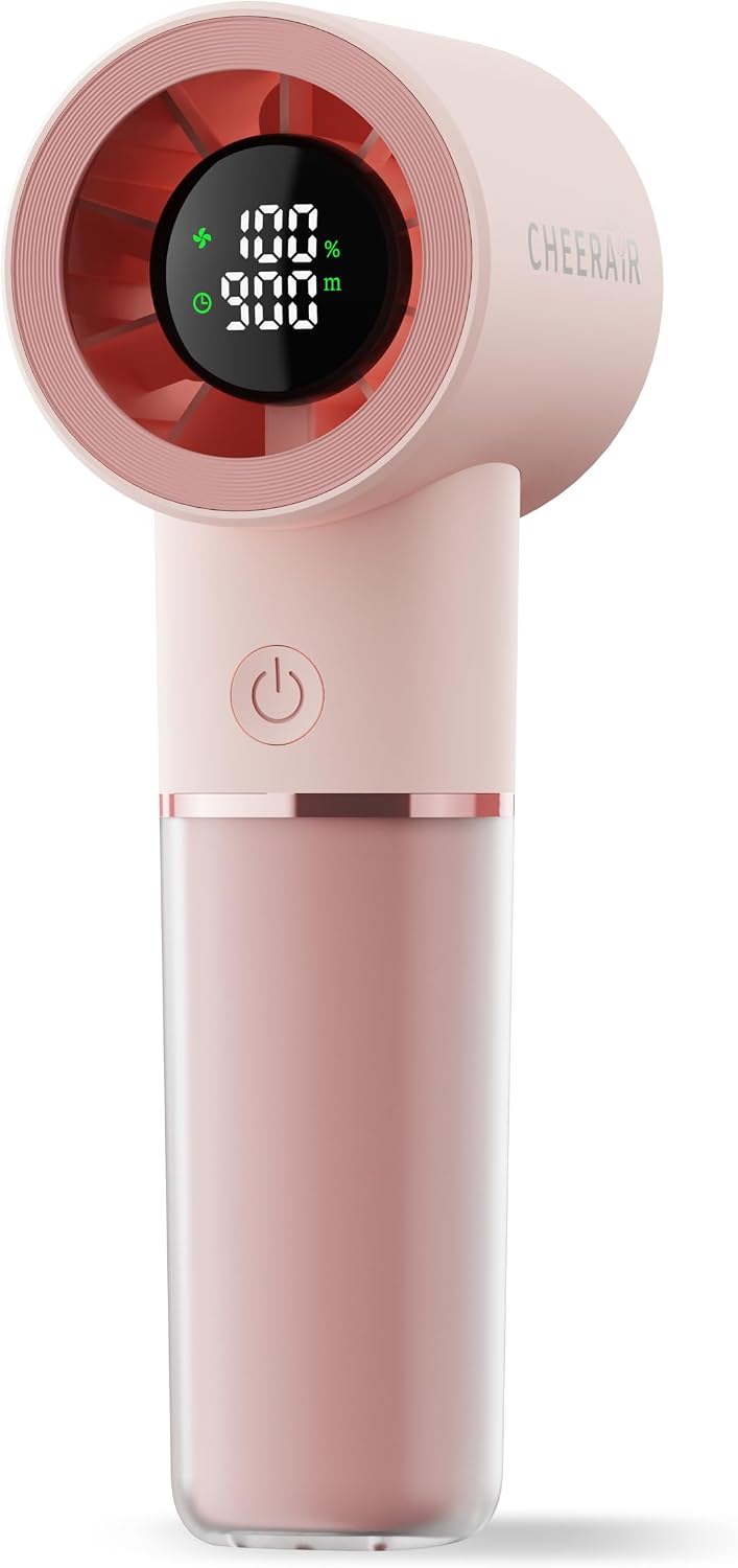 Handheld Portable Fan, 6-Speed Rechargeable Powerful Mini Fan
