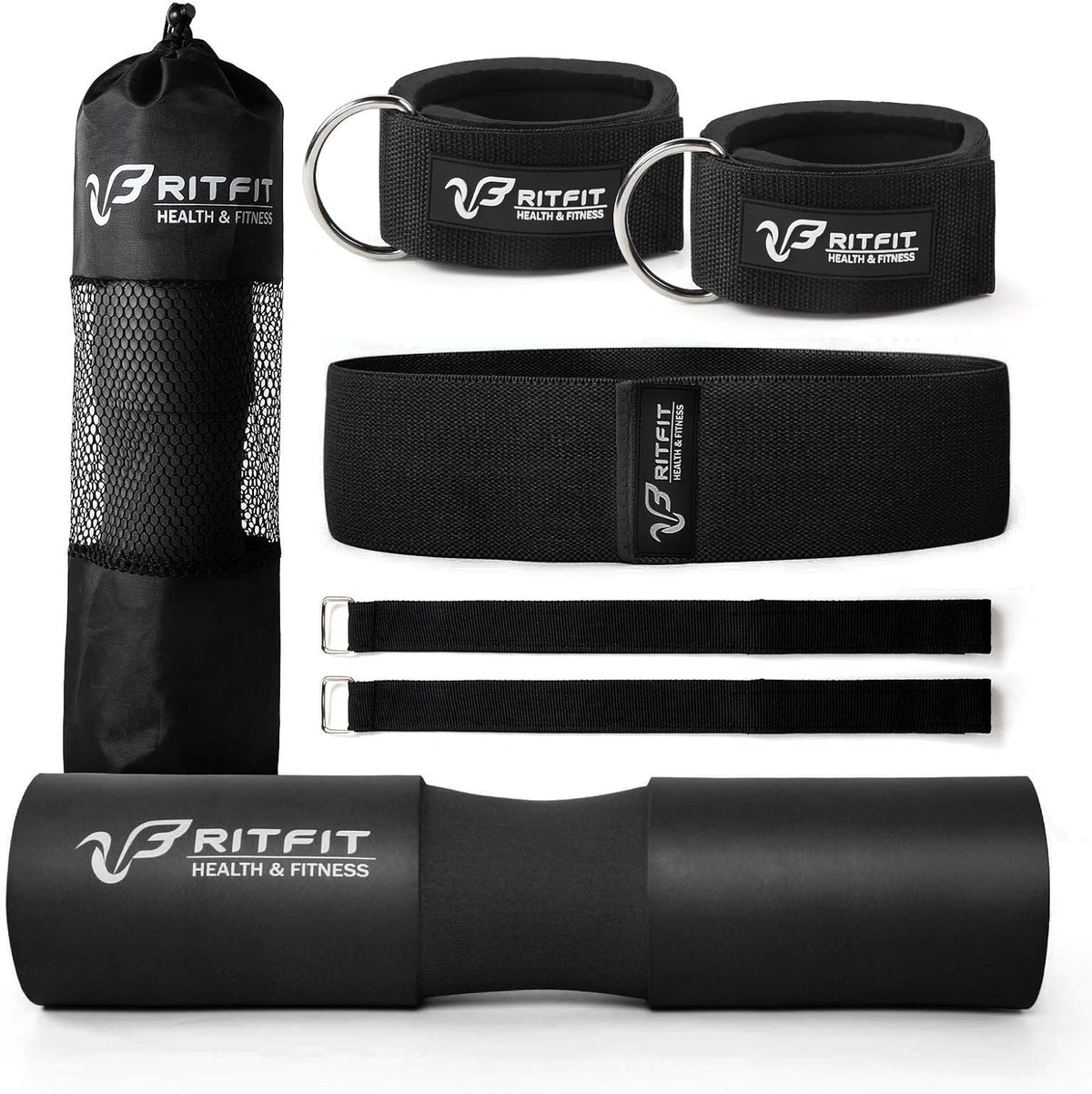 RitFit 7PCS Barbell Squat Pad Set, Hip Thrust & Lunges