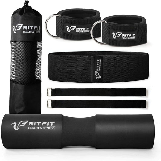 RitFit 7PCS Barbell Squat Pad Set, Hip Thrust & Lunges