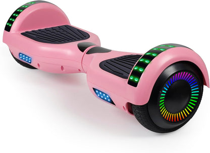 Self Balancing Scooter, 6.5” Two-Wheel with Bluetooth and Flashing LED Lights