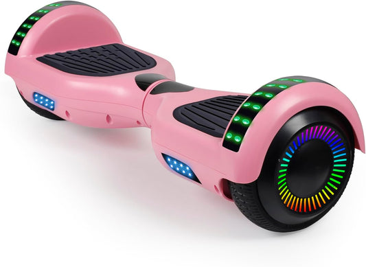 Self Balancing Scooter, 6.5” Two-Wheel with Bluetooth and Flashing LED Lights