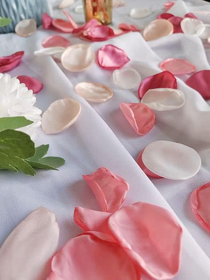 Pink Rose Petals,Blush Pink Flower Silk Petals,Scatter Petals for Wedding Aisle Scatter,Dinner Table Centerpieces Party Decoration,Romantic Night,Valentine's Day Home Decor,200PCS